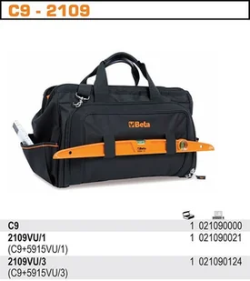 BETA TORBA NARZĘDZIOWA Z TKANINY 2109/C9 - Skrzynki i torby narzędziowe - miniaturka - grafika 2