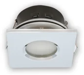 Oprawy, klosze i abażury - LED line Oprawa Oprawa LED halogenowa wodoodporna stała kwadratowa kolor chrom (245381) - miniaturka - grafika 1