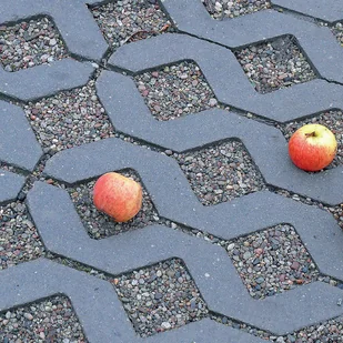 Polbruk Płyta ażurowa Meba 8 x 40 x 60 cm grafitowa - Kostki brukowe i krawężniki - miniaturka - grafika 2