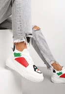 Sneakersy damskie - Białe Sneakersy Agathime - miniaturka - grafika 1