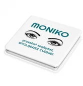 Lusterka do makijażu - Murrano Lusterko kwadratowe z grawerem przestań zaglądać LSTR-KW-005 - miniaturka - grafika 1