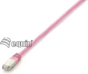 Kable miedziane - Equip Patchcord Cat6 S/FTP 20m różowy 605589 605589 - miniaturka - grafika 1