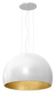 Lampy sufitowe - Luminex Compo 1680 lampa wisząca zwis 3/4 kula dia 800 1x60W E27 biały złoty - miniaturka - grafika 1