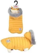 Ubranka dla psów - Zolux Nieprzemakalna kurtka puchowa z kapturem Urban S25 kol Żółty - miniaturka - grafika 1