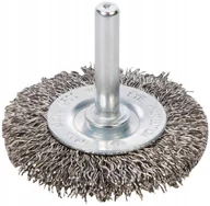 Materiały ścierne - Szczotka Tarczowa Z Trzpieniem Nierdzewna 50M - miniaturka - grafika 1