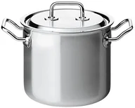 Garnki - Unbekannt Spring 0415580622 Brigade Premium mięsa/garnek na warzywa garnek z pokrywką, ze stali nierdzewnej, srebrny, 20 x 30 x 33 cm 415580622 - miniaturka - grafika 1