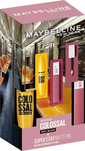 Maybelline Colossal zestaw: tusz do rzęs, 10,7 ml + pomadka do ust, 5 ml - Palety i zestawy do makijażu - miniaturka - grafika 2