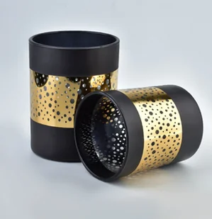 Lumarko Lumarko Świecznik Śr.10xh:12,5cm Rita Black HTID1094 Mondex - Świeczniki - miniaturka - grafika 2