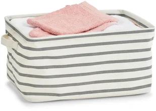 Zeller Koszyk do przechowywania STRIPES "L" kolor szary B07DVZ435L - Pudła i pojemniki do przechowywania - miniaturka - grafika 5