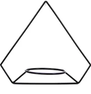 Kwietniki - Kwietnik Metalowy Ścienny 38/42cm czarny PENTAGONO KWS-718 - miniaturka - grafika 1