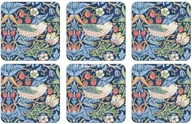 Pozostałe akcesoria barmańskie - Pimpernel portmerion PODSTAWKI KORKOWE PIMPERNEL - Strawberry Thief Blue by William Morris & Co - MAŁE 749151547476 - miniaturka - grafika 1
