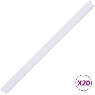 vidaxl Osłona na ogrodzenie ogrodowe, PVC, 35x0,19 m, biała! 147858 - Ogrodzenia - miniaturka - grafika 8