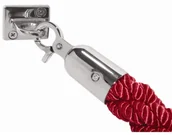 Wyposażenie lokali gastronomicznych - Bolero Zaplatany sznur odgradzający | bordowy | dł. 1500 mm GF947 - miniaturka - grafika 1