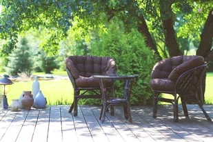 HOME & GARDEN Meble ogrodowe rattanowe Bahama Brown / Cappuccino 3+1 209596 - Meble ogrodowe - miniaturka - grafika 7