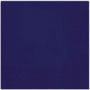 Serwetki "Classic" granatowe PAW 33 cm 20 szt PWSDL111205 - Dekoracje i nakrycia stołu na imprezę - miniaturka - grafika 4