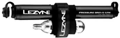 Pompki rowerowe - Lezyne Pompka rowerowa PRESSURE DRIVE CFH HP 120 psi metalowy przewód CO2 + nabój gazowy 16 g czarna - miniaturka - grafika 1