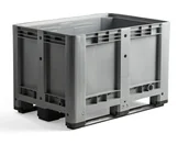 Pojemniki biurowe - AJ Produkty Skrzynia paletowa z 3 płozami, 1200x800x780 mm - miniaturka - grafika 1