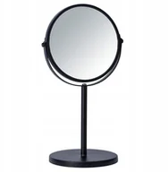 Lusterka do makijażu - WENKO Lusterko Kosmetyczne Stojące Czarne śr 17cm - miniaturka - grafika 1