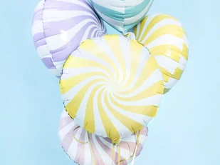 PartyDeco Balon foliowy Cukierek, 45cm, jasnożółty - Kubki dla dzieci - miniaturka - grafika 5