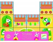 Klocki - Djeco kocki tekturowe Zamek księżniczki - miniaturka - grafika 1