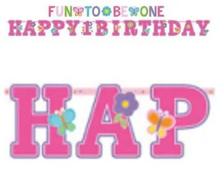 Amscan 2 Baners 320 x 25/183 x 10 cm Dziewczynka - Baby shower i roczek - miniaturka - grafika 4