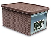 Pudła i pojemniki do przechowywania - Stefanplast Stefan Plast 30002 pojemnik uniwersalny, przechowywania, imitujące rattan wykonana z tworzywa sztucznego, 29 x 39 x 21 cm 3863212 - miniaturka - grafika 1