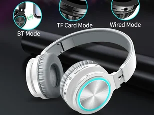 Picun B12 biało-szare - Słuchawki - miniaturka - grafika 6