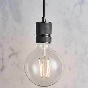 Endon Industrialna LAMPA wisząca URBAN 76586 Endon metalowa OPRAWKA na żarówkę ZWIS loftowy czarny 76586 - Lampy sufitowe - miniaturka - grafika 3