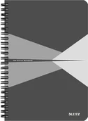Notesy i bloczki - Leitz Kołonotatnik Office PP A5 w kratkę szary KZK1056 - miniaturka - grafika 1