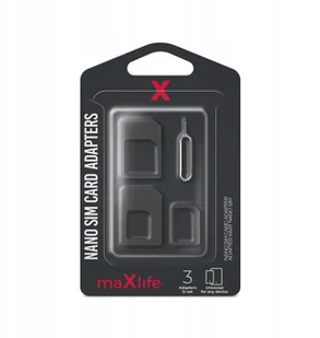 MaxLife MaxLife Adaptery Maxlife do karty Nano SIM 8_2240961 - Adaptery i przejściówki - miniaturka - grafika 7