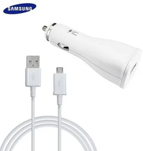 Samsung Ładowarka sam. Samsung EP-LN915U bulk 2A + microUSB fast charger biała/white EP-LN915U - Ładowarki samochodowe - miniaturka - grafika 2