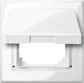 Wyłączniki światła i elektryczne - Merten 478019 zaślepkom IP 44, biel polarna połyskująca, M-Smart 4823171 - miniaturka - grafika 1