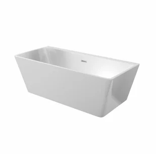 Deante Wanna przyścienna 170x80x58cm prostokątna ,biała KDH 017W - Wanny - miniaturka - grafika 2