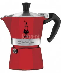 Bialetti MOKA EXPRESS 3 TZ 150 ML CZERWONA (4942) - Zaparzacze i kawiarki - miniaturka - grafika 2