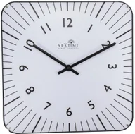 Zegary - Nextime Zegar ścienny, Alex Radio Controlled, biały, 35x35x5 cm - miniaturka - grafika 1