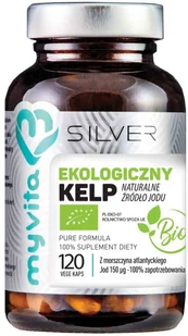 MyVita Silver Pure 100% Kelp BIO 120kap - Produkty specjalne dla sportowców - miniaturka - grafika 2
