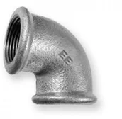 Łączniki, trójniki, kształtki - Zawiercie Kolanko 90 st. 1/2 ocynkowane nr 6 61/2 - miniaturka - grafika 1