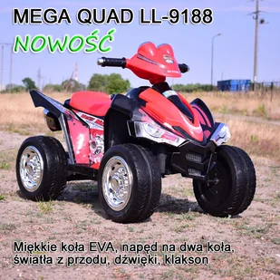 Import SUPER-TOYS NAJNOWSZY OLBRZYMI QUAD SPORT STRONG 2/ LL9188 LL-9188-CZARNY - Pojazdy elektryczne dla dzieci - miniaturka - grafika 2
