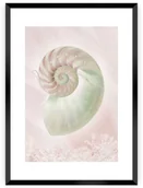 Obrazy i zdjęcia - Dekoria Plakat Pastel Pink III 30 x 40 cm Ramka Czarna 219C-000-45 - miniaturka - grafika 1