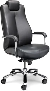 Fotel biurowy, krzesło biurowe Nowy Styl Fotel gabinetowy Sonata XXL LUX HRU steel17 chrome - Fotele i krzesła biurowe - miniaturka - grafika 2