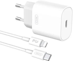 XO ładowarka sieciowa L91 PD 25W 1x USB-C biała + kabel USB-C - Lightning 8_2279672 - Powerbanki - miniaturka - grafika 2