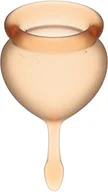 Kubeczki menstruacyjne - Satisfyer Satisfyer Feel Good Menstrual Cup Orange - miniaturka - grafika 1