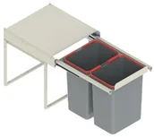 Kosze na śmieci - Rejs Kosz na śmieci MONTOWANY DO FRONTU 2X15 L - miniaturka - grafika 1