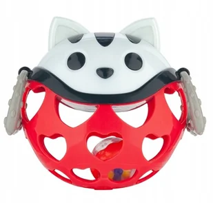 Canpol babies Canpol Interaktywna zabawka z grzechotką czerwona - Gryzaki dla dzieci - miniaturka - grafika 3