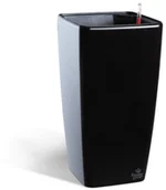 Donice - Flower Lover Doniczka samonawadniająca Quadrato Grande czarny, 18 x 33 cm - miniaturka - grafika 1