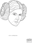 Wyposażenie pokoiku dziecięcego - Obraz Komar Star Wars Classic Force Faces Leia WB101 WB101 - miniaturka - grafika 1