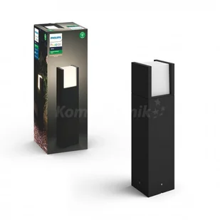 Philips Hue White Fuzo lampa ścienna LED (kwadratowa góra/dół), do użytku na zewnątrz, możliwość przyciemniania, ciepłe białe światło, sterowana za pomocą aplikacji, kompatybilna z Amazon Alexa (Echo, - Lampy ogrodowe - miniaturka - grafika 4