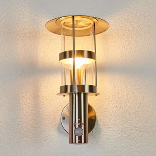 LAMPENWELT.COM Kinkiet zewnętrzny Noemi z czujnikiem ruchu - Lampy ogrodowe - miniaturka - grafika 3