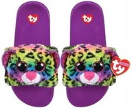 Maskotki i pluszaki - Ty Gear Dotty - Kapcie Kolorowy Lampart, - miniaturka - grafika 1