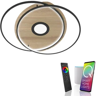 Paul Neuhaus Q-SMART-HOME Q-AMIRA lampa sufitowa owalna brązowa - Systemy inteligentnych domów - miniaturka - grafika 3